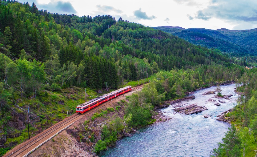 Bergen Demiryolu, Norveç